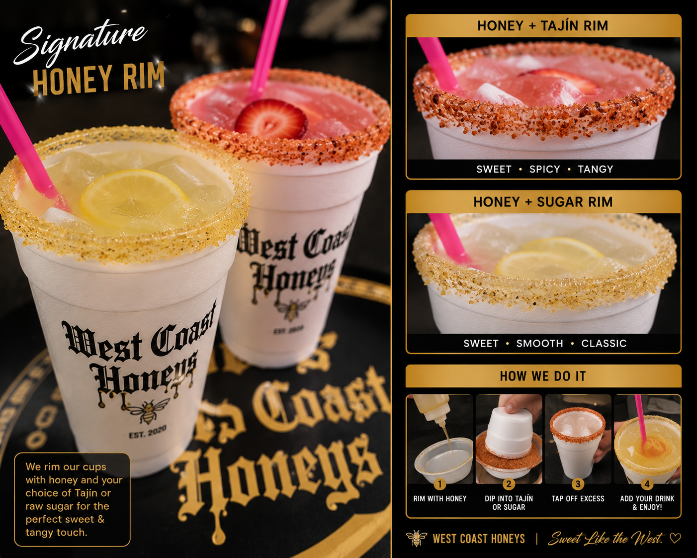 Honey drip rim